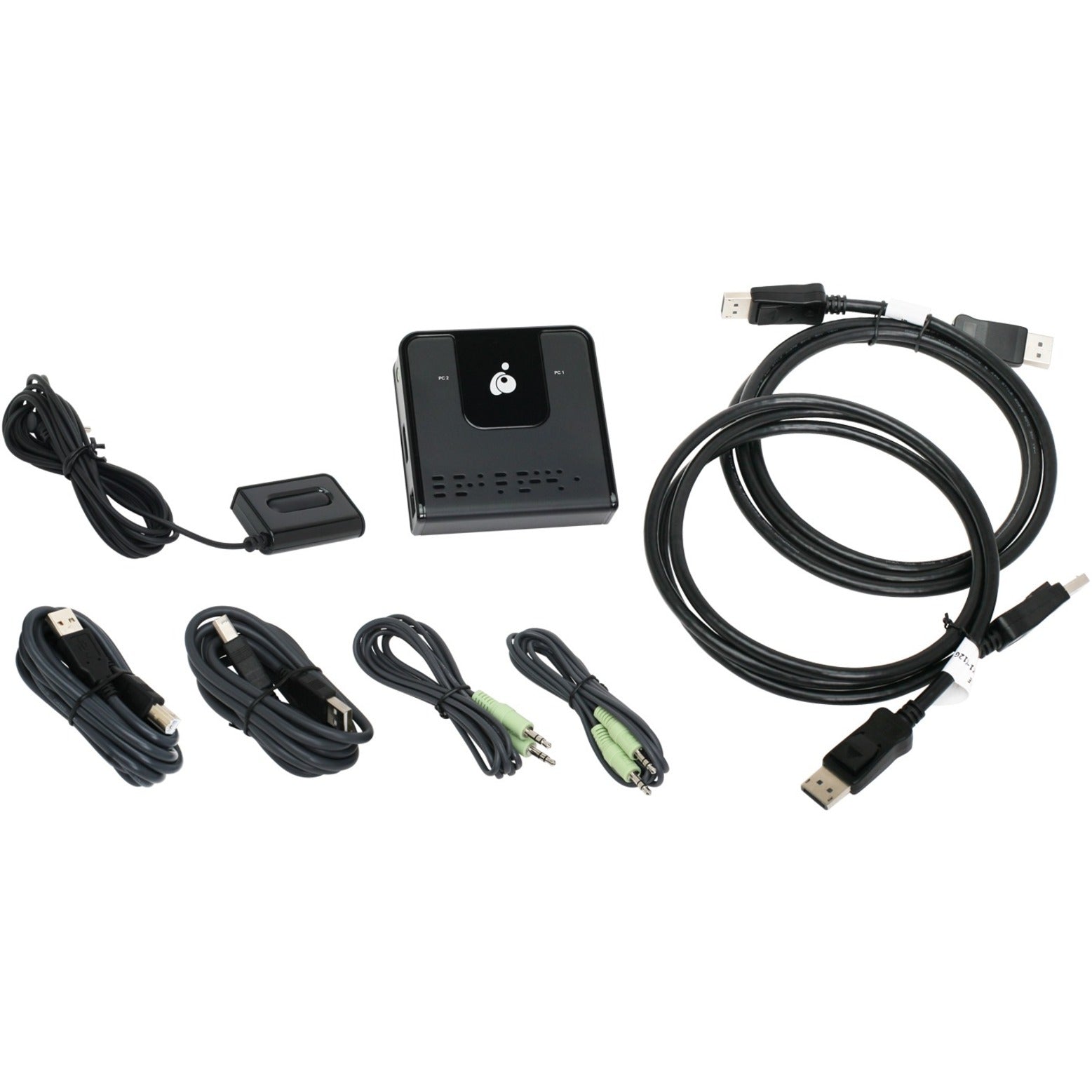 IOGEAR GCS62DP 2-Port DisplayPort KVM, 4K Video Resolution, USB Ports