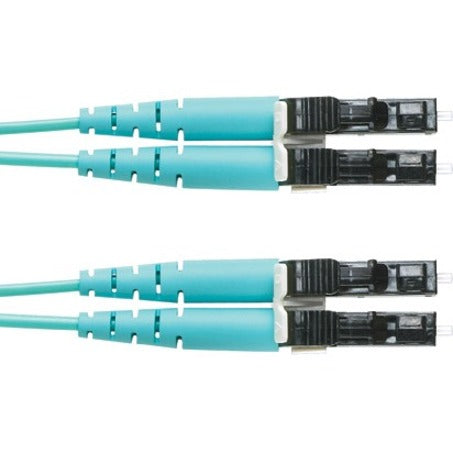 Panduit FZ2ERLNLNSNM002 Fiber Optic Duplex Patch Network Cable, 7 ft, Multi-mode, Aqua