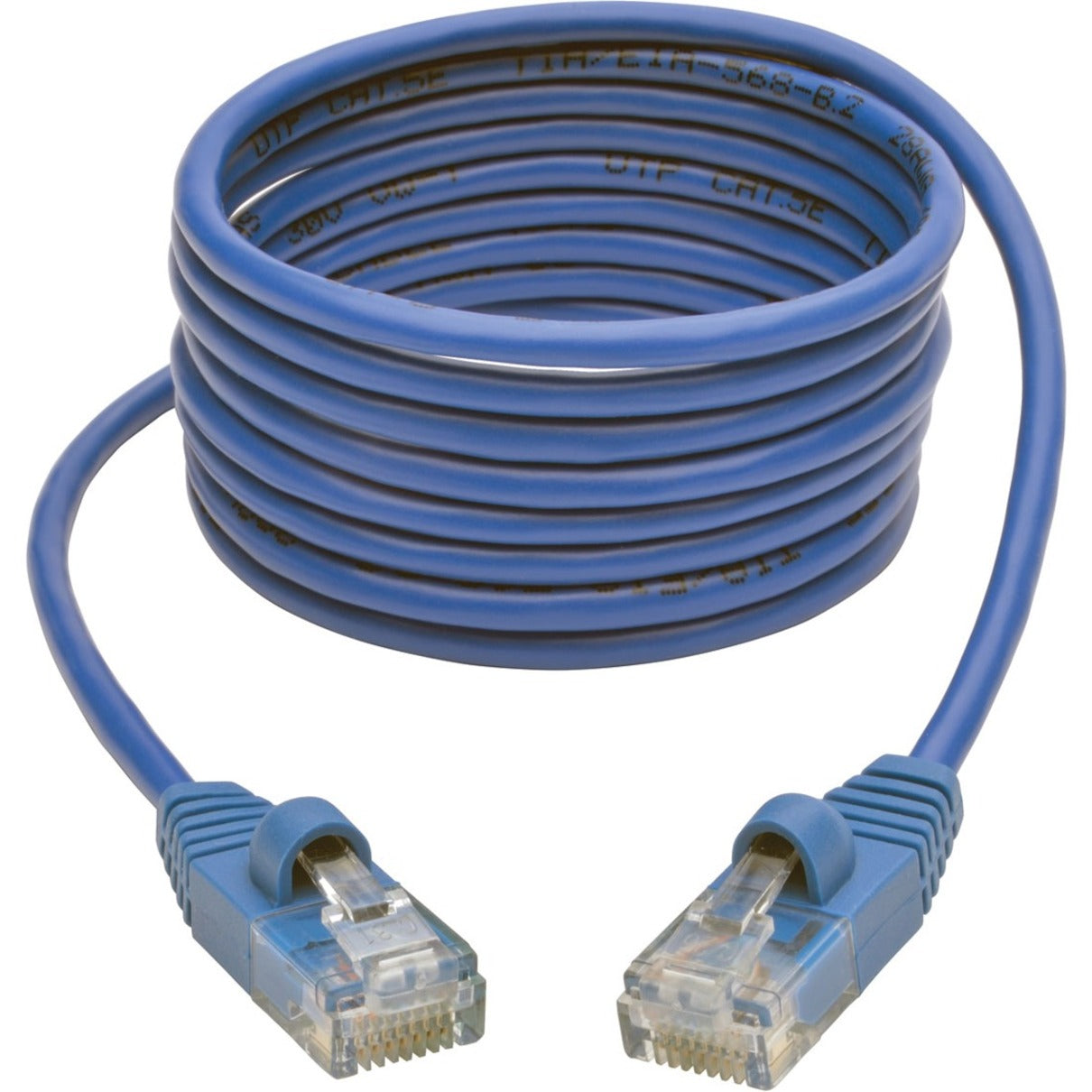 Tripp Lite N001-S06-BL Cat5e 350 MHz Snagless Molded Slim UTP Patch Cable, Blue, 6ft