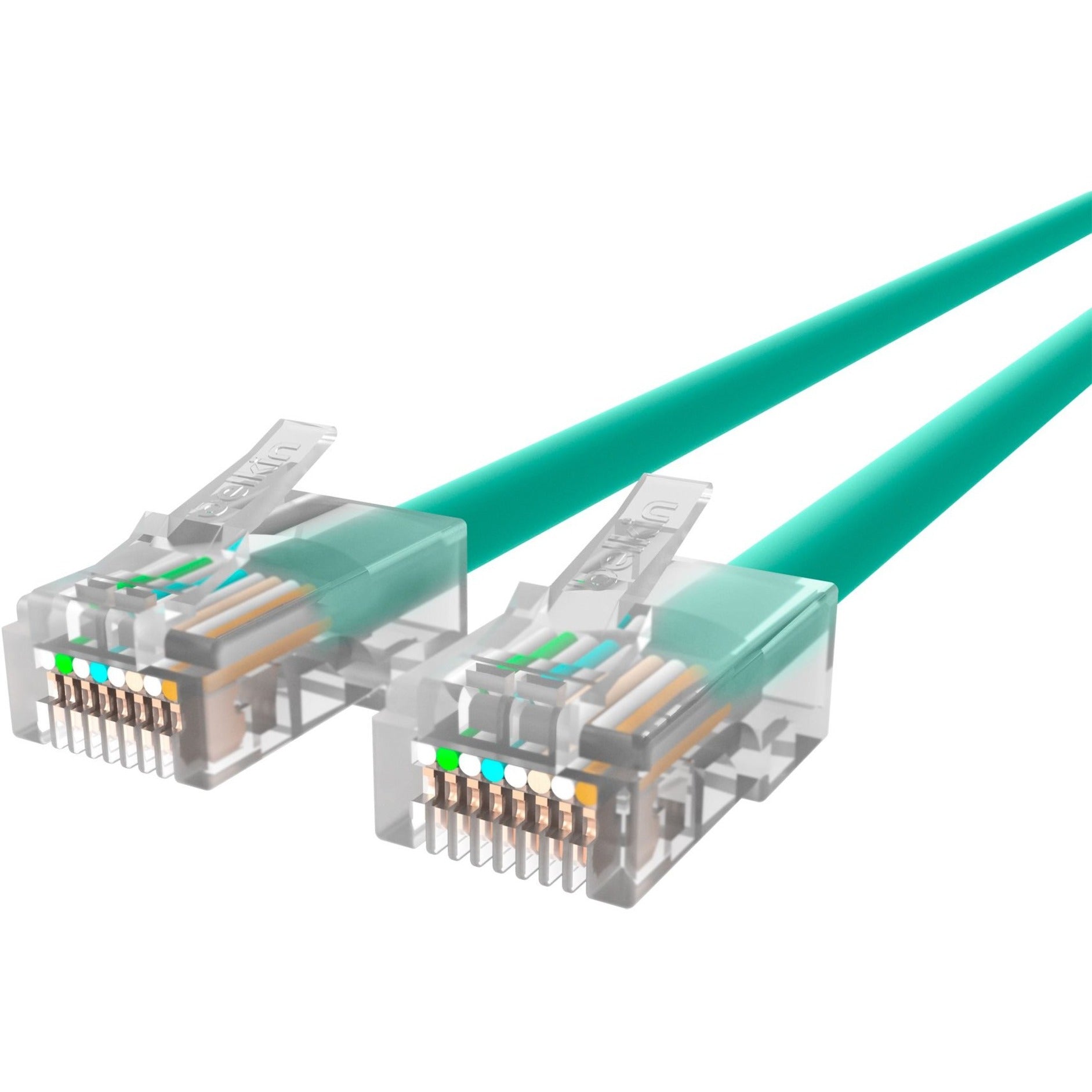 Belkin A3L980-02-GRN CAT6 Ethernet Patch Cable, RJ45, M/M, 2 ft, Green