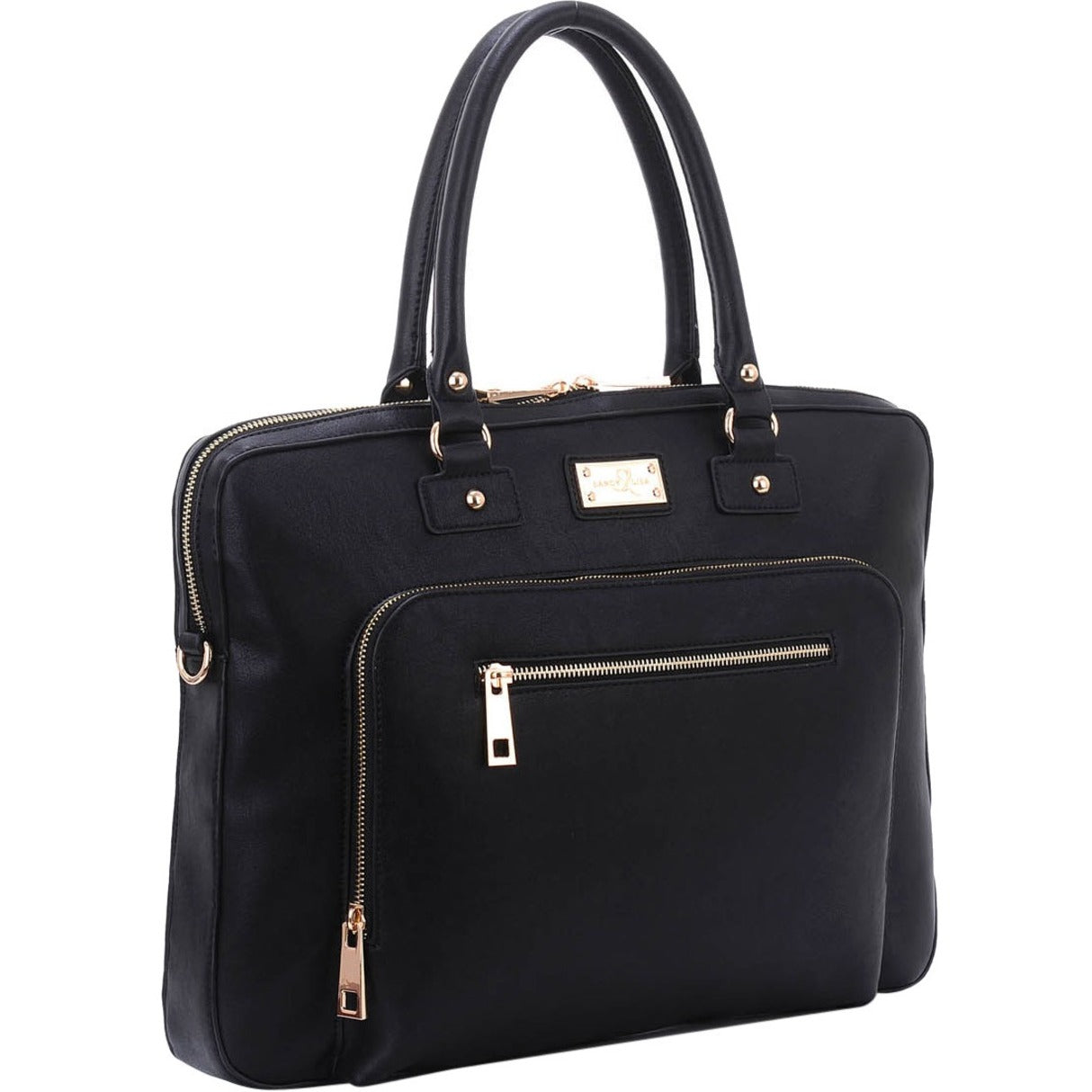 Sandy Lisa SLLDN-BKBK-14 London Shoulder Bag, Fits up to 15.6" + Tablet & Strap