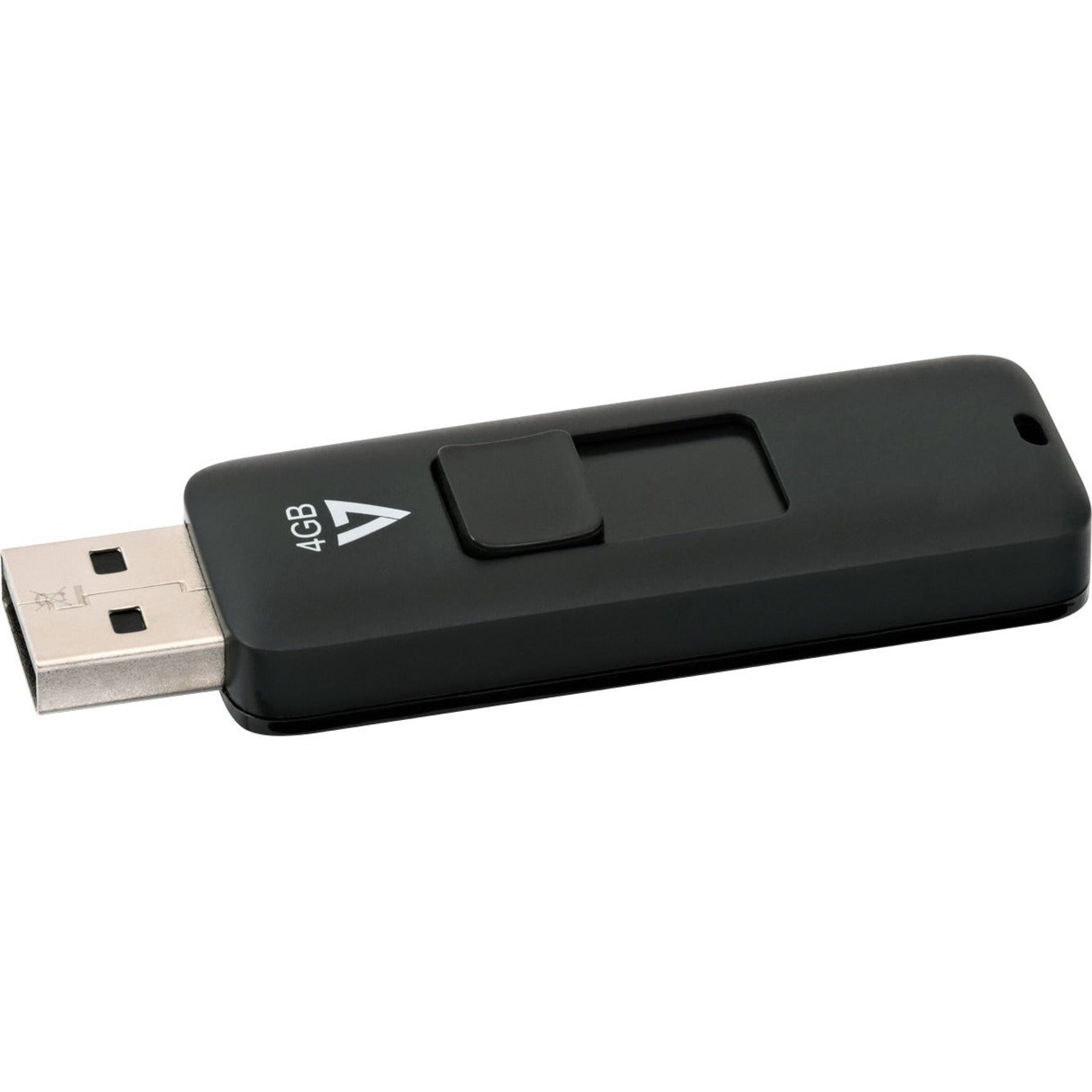 V7 4GB USB 2.0 Flash Drive - With Retractable USB connector (VF24GAR-3N) Main image
