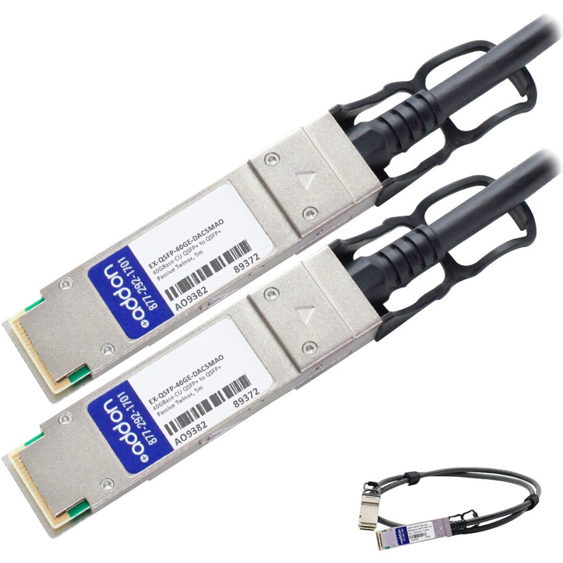 AddOn 5M QSFP+ 40GBASE-CU TAA DAC Passive TWX Network Cable [Discontinued]