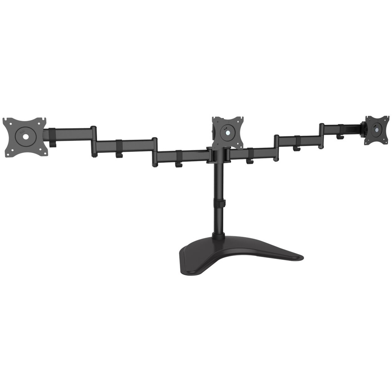 SIIG CE-MT1V12-S1 Articulated Freestanding Triple Monitor Desk Stand - 13"-27", Swivel, Tilt, Ergonomic, Cable Management, 360° Rotation, 5 Year Warranty