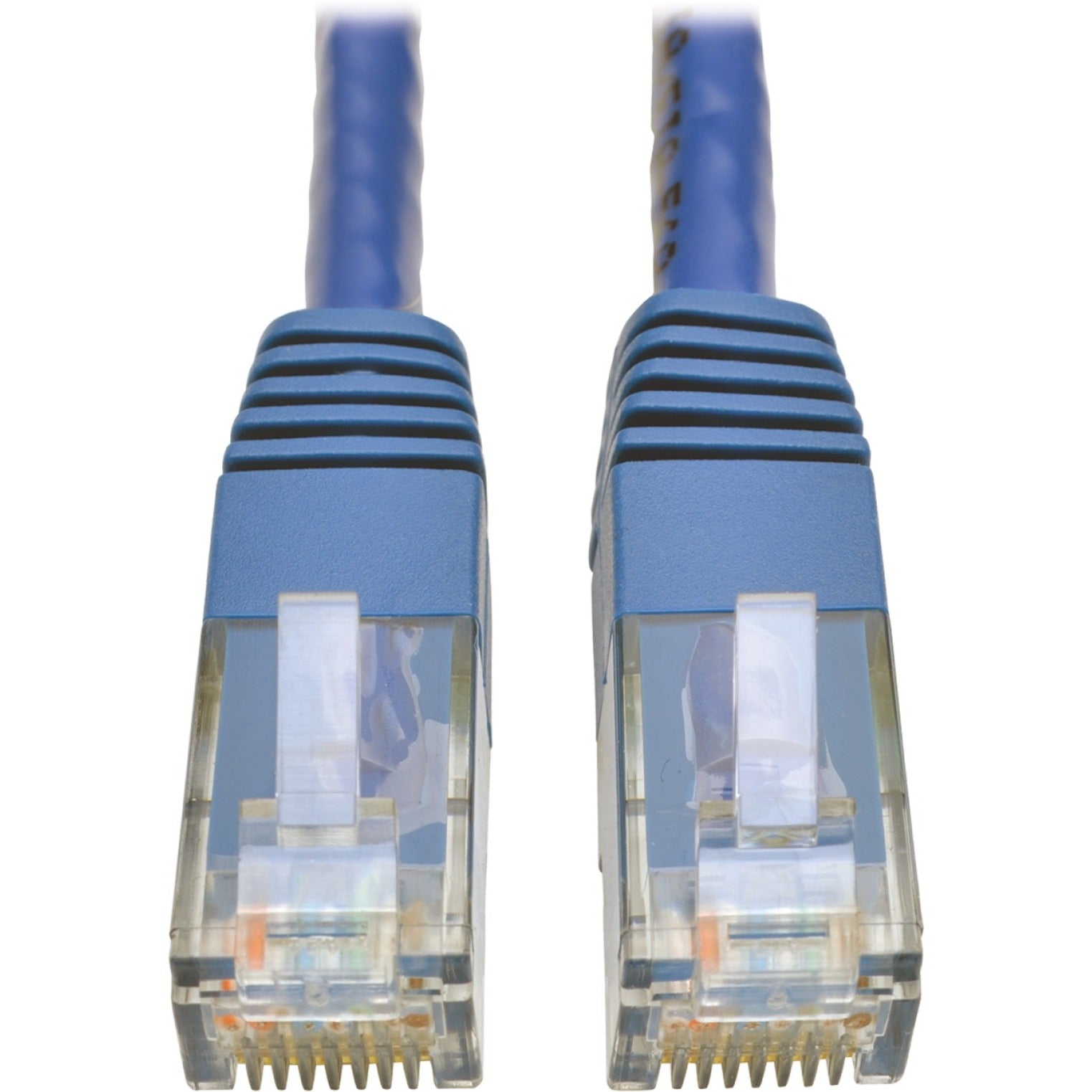 Tripp Lite N200-010-BL Cat6 Gigabit Molded Patch Cable (RJ45 M/M), Blue, 10 ft, Flexible and Stress Resistant