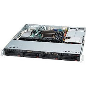 Supermicro CSE-813MFTQC-R407CB SuperChassis 813MFTQC-R407CB Server Case, 4x3.5" Bays, 1U Rack-mountable