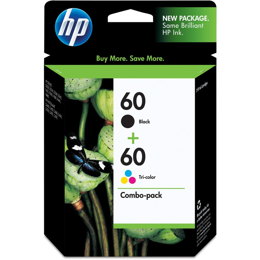 HP N9H63FN 60 Original Ink Cartridge - Black, Tri-color - 2 / Pack