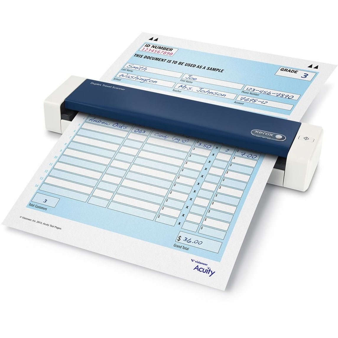 Xerox XTS-D Duplex Travel Scanner - Portable Sheetfed Scanner, 600 dpi Optical