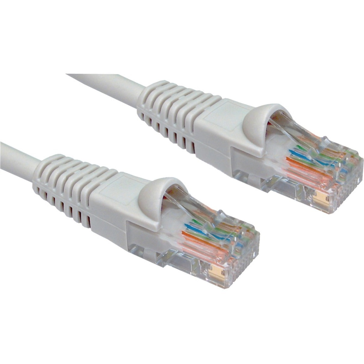 W Box 0E-C6GY56 Cat.6 Patch Network Cable, 5 ft, Gray, 6 Pack