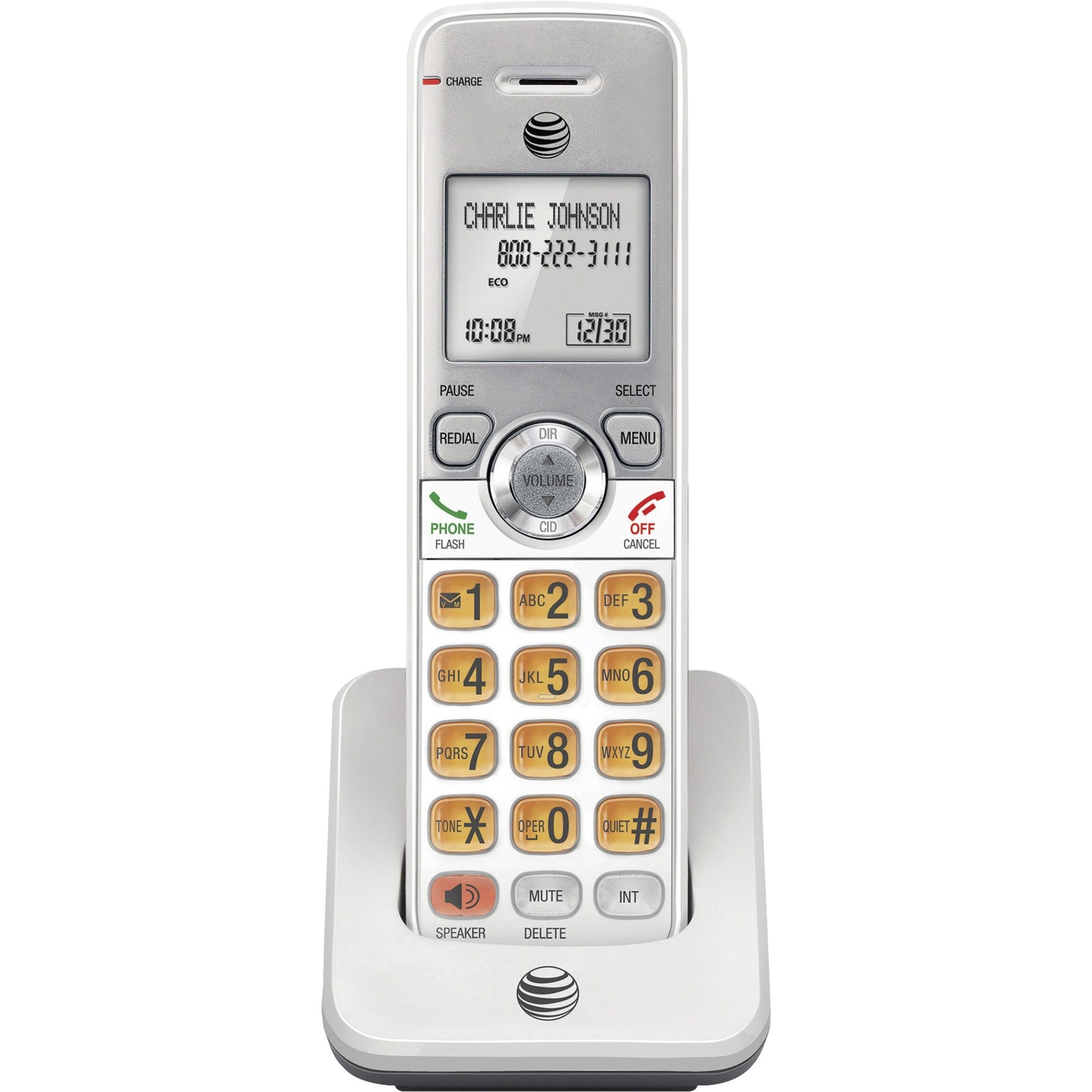 AT&T EL50005 Accessory Handset with Caller ID/Call Waiting, Speakerphone, Mute, Backlit Keypad, Expandable
