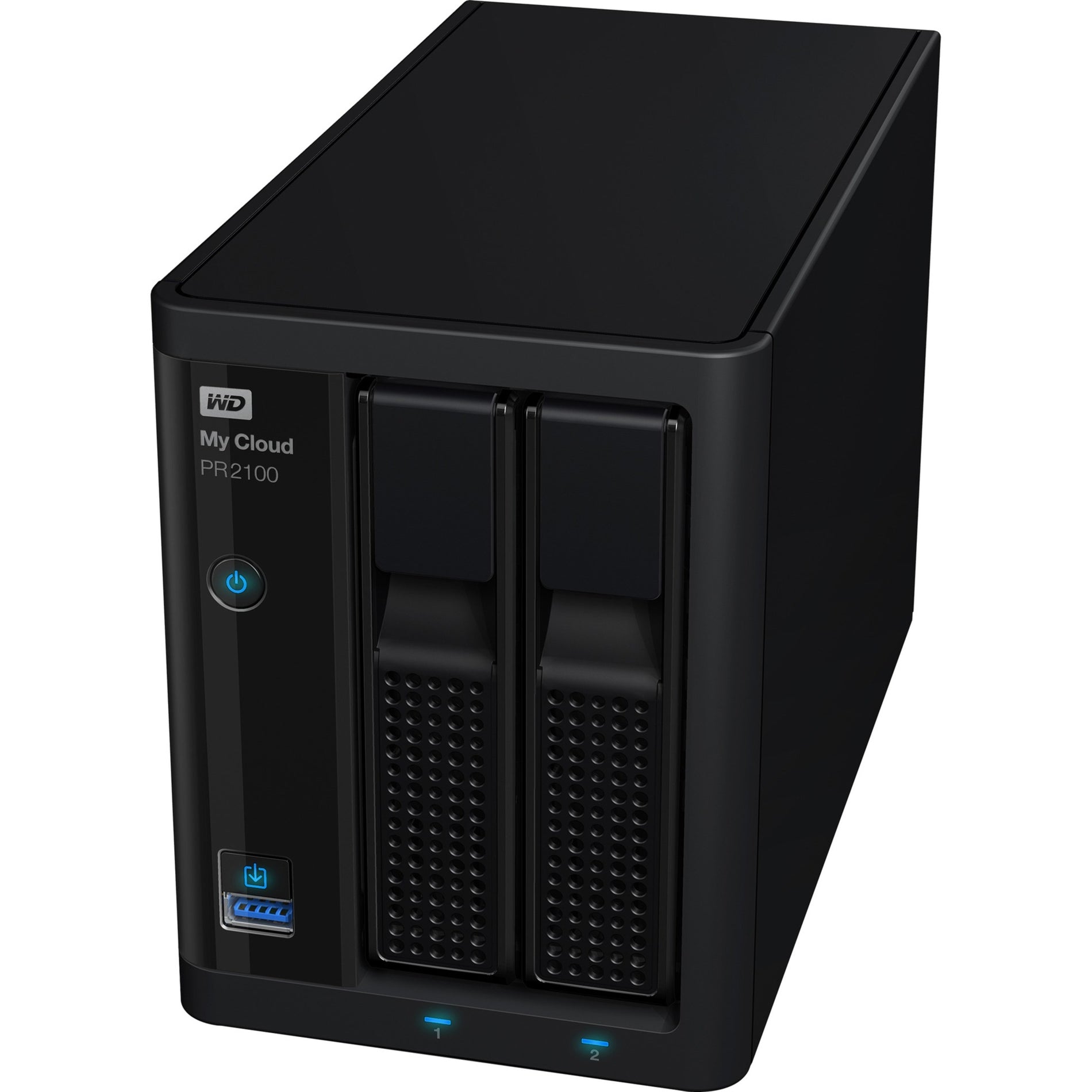 WD WDBBCL0160JBK-NESN 16TB My Cloud PR2100 Pro Series Media Server with Transcoding, NAS - Network Attached Storage
