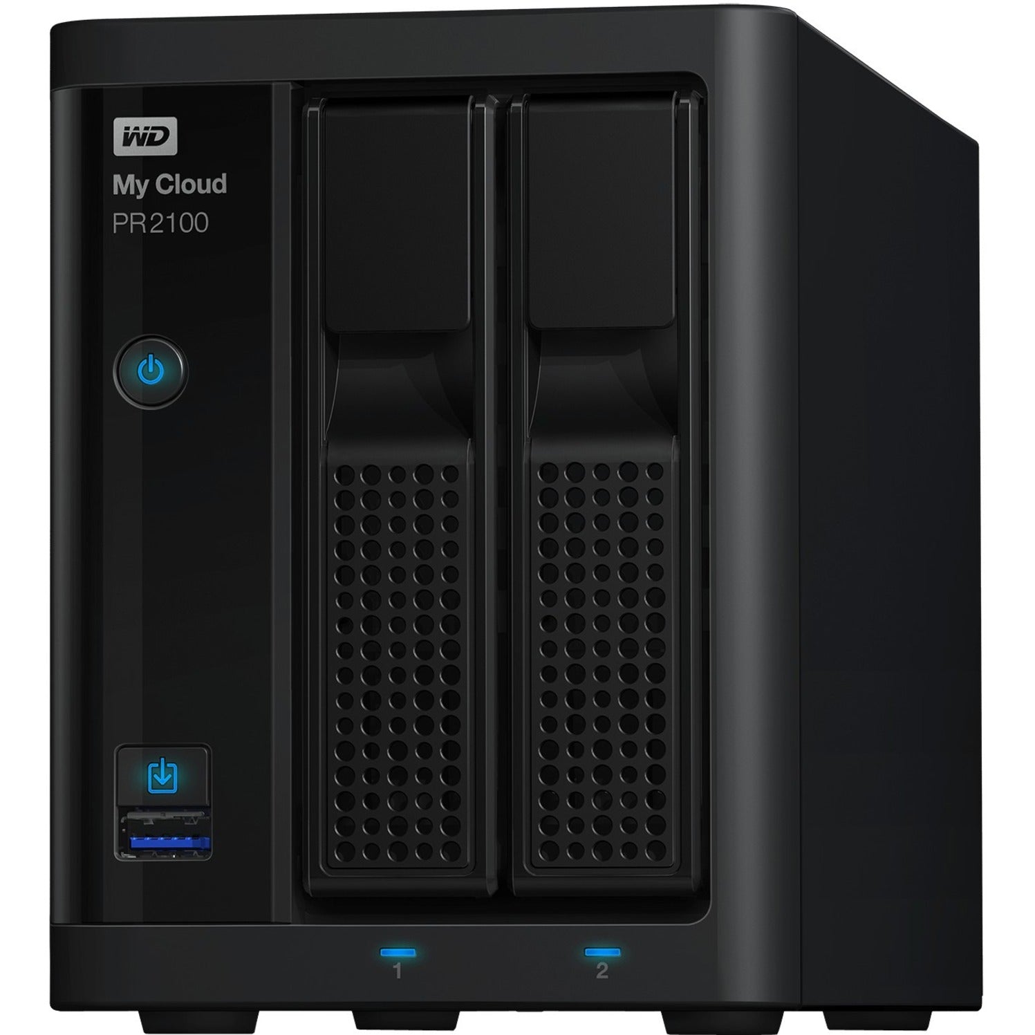 WD WDBBCL0000NBK-NESN 0TB My Cloud PR2100 Pro Series Diskless Media Server with Transcoding, NAS - Network Attached Storage