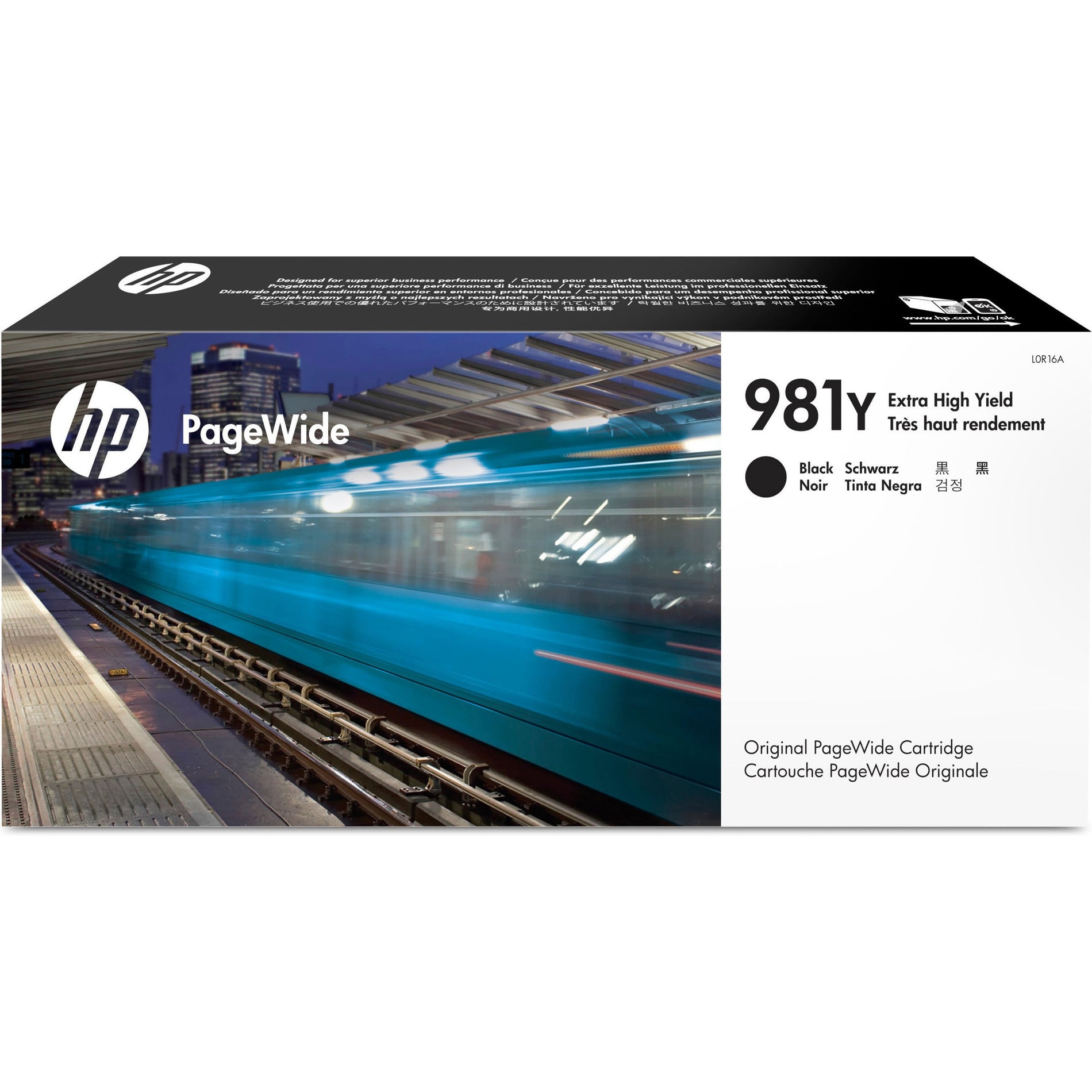 HP L0R16A 981Y PageWide Printer Cartridge, 20,000 Page Yield, Black