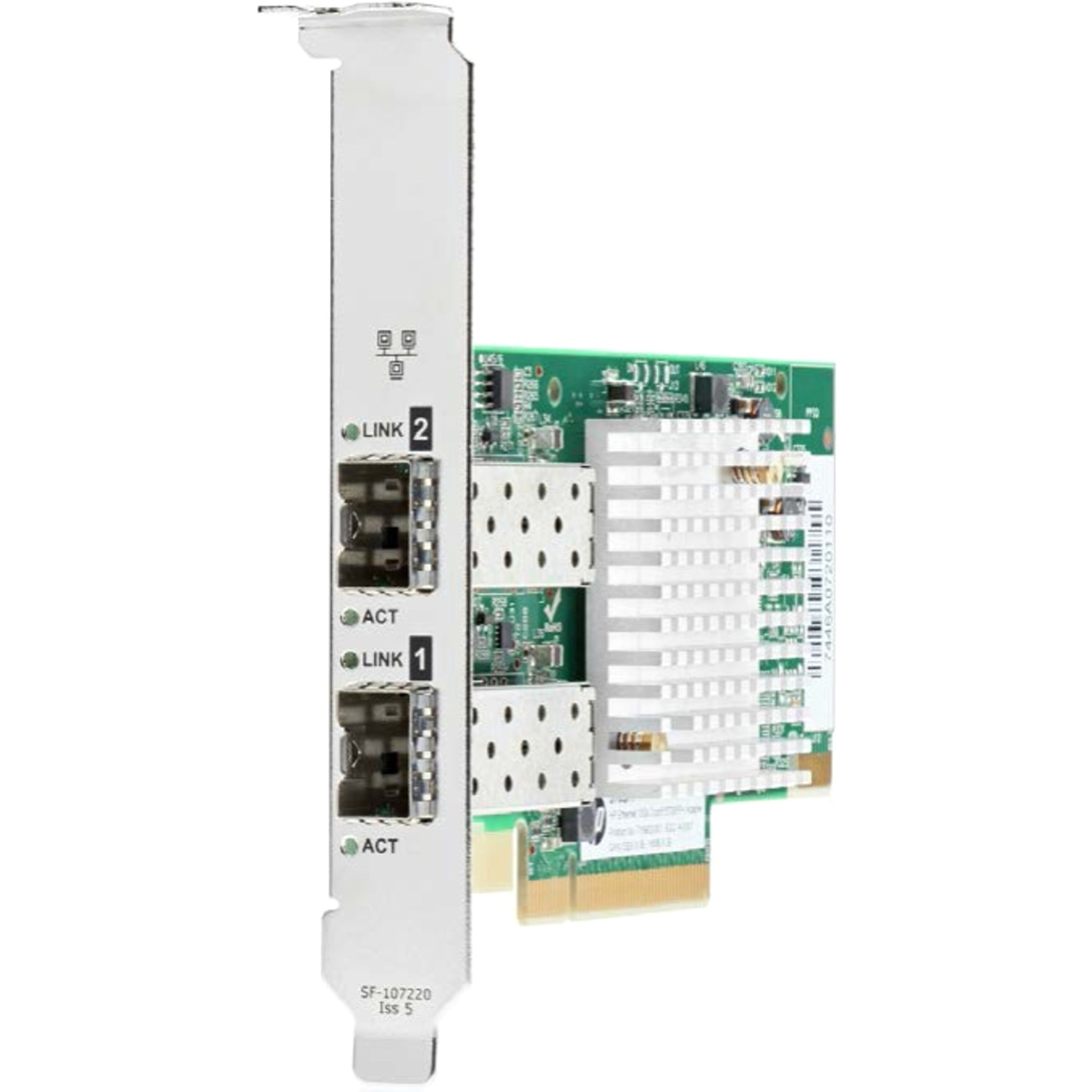 HPE 727055-B21 Ethernet 10Gb 2-port 562SFP+ Adapter, PCI Express 3.0 x8, Optical Fiber