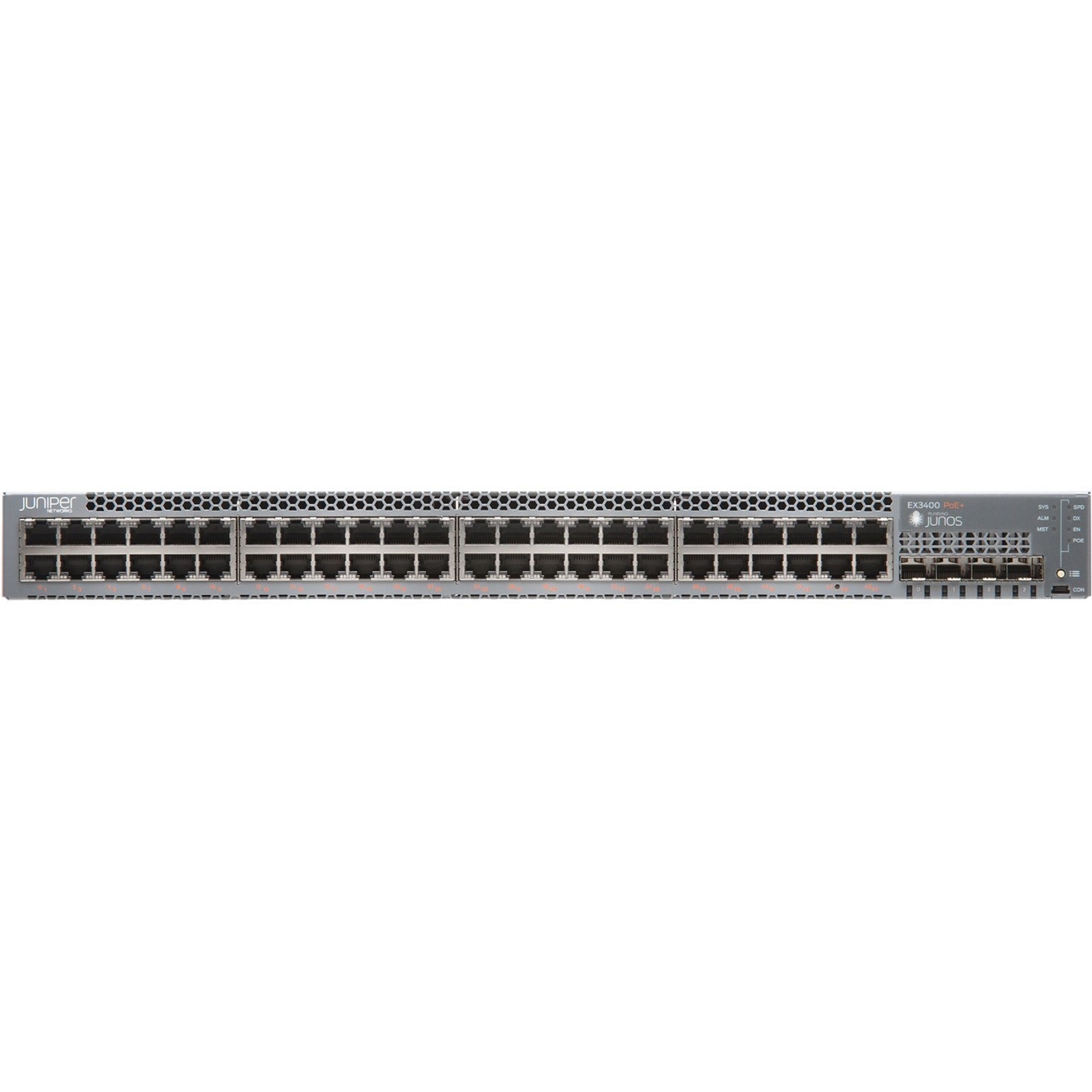 Juniper EX3400-48P Layer 3 Switch, Gigabit Ethernet Network, 48 Ports, Power Supply, Lifetime Warranty