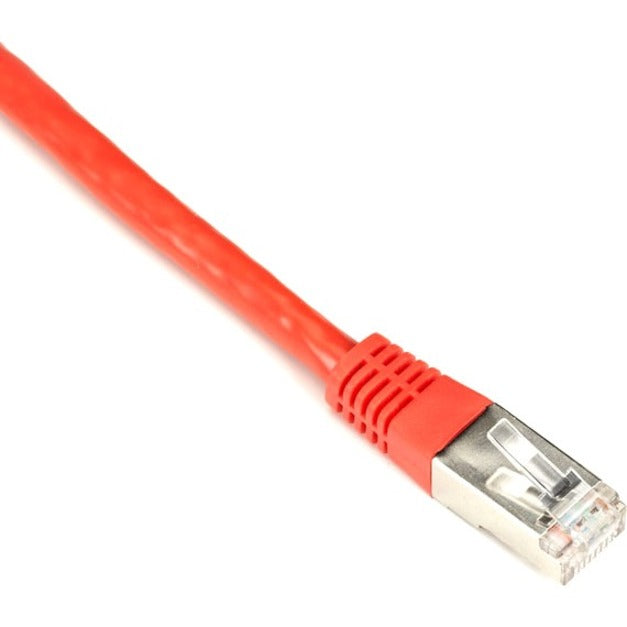 Black Box EVNSL0172RD-0020 SlimLine Cat.5e (F/UTP) Patch Network Cable, 20 ft, EMI/RF Protection, Stranded, Molded, Red