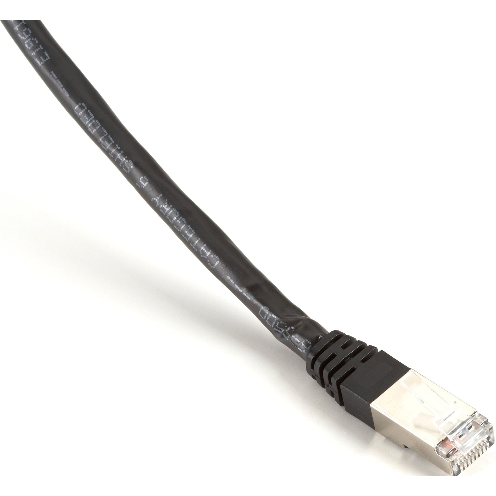 Black Box EVNSL0273BK-0001 SlimLine Cat.6 (F/UTP) Patch Network Cable, 1 ft, EMI/RF Protection, 1 Gbit/s Data Transfer Rate