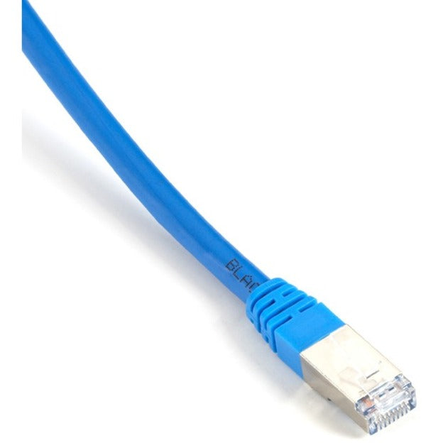 Black Box EVNSL0273BL-0010 SlimLine Cat.6 (F/UTP) Patch Network Cable, 10 ft, Shielded, Blue