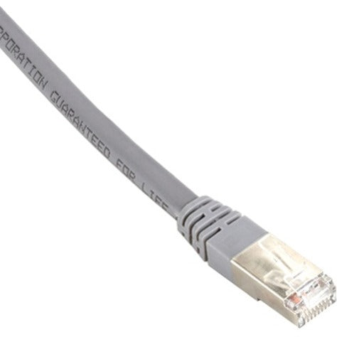 Black Box EVNSL0273GY-0007 Cat6 400-MHz Shielded Solid Backbone Cable, Plenum, Gray, 7-ft.