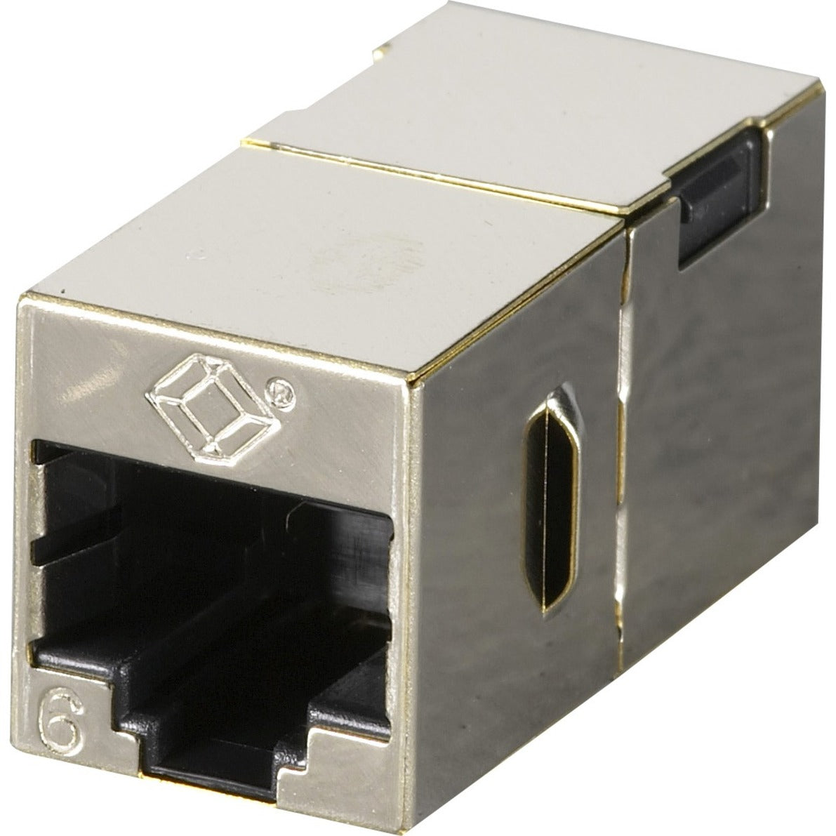 Black Box FM608 Cat.6 Shielded Straight-Pin Coupler - Metal, Network Adapter