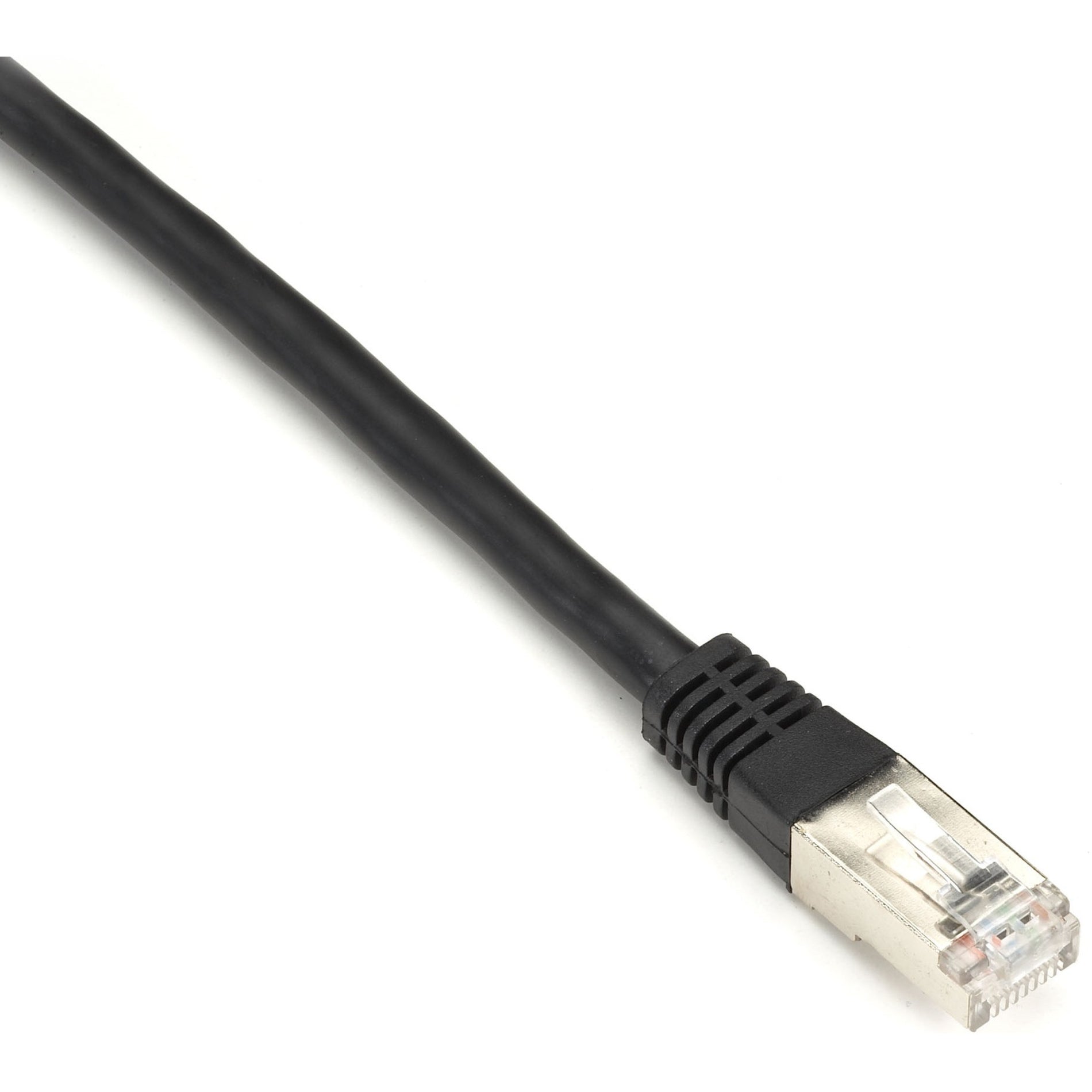 Black Box EVNSL0272BK-0001 SlimLine Cat.6 (S/FTP) Patch Network Cable, 1 ft, EMI/RF Protection, 1 Gbit/s Data Transfer Rate