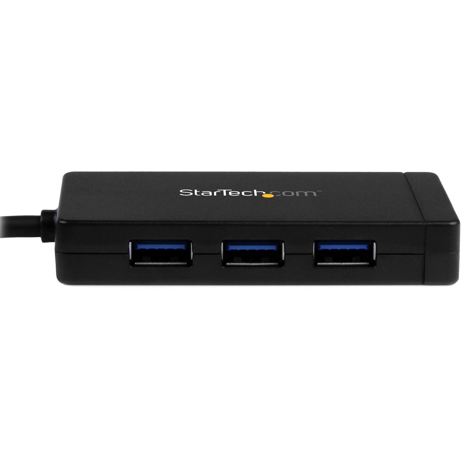 StarTech.com HB30C3A1GE 3-port USB 3.0 Hub Plus GbE, USB C Hub with Gigabit Ethernet