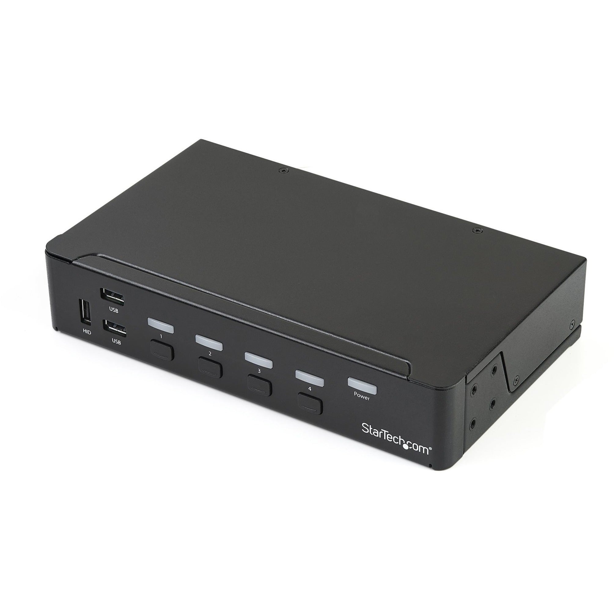 StarTech.com SV431DPU3A2 4-Port DisplayPort KVM Switch - USB 3.0 - 4K, Built-in USB 3.0 Hub for Peripherals