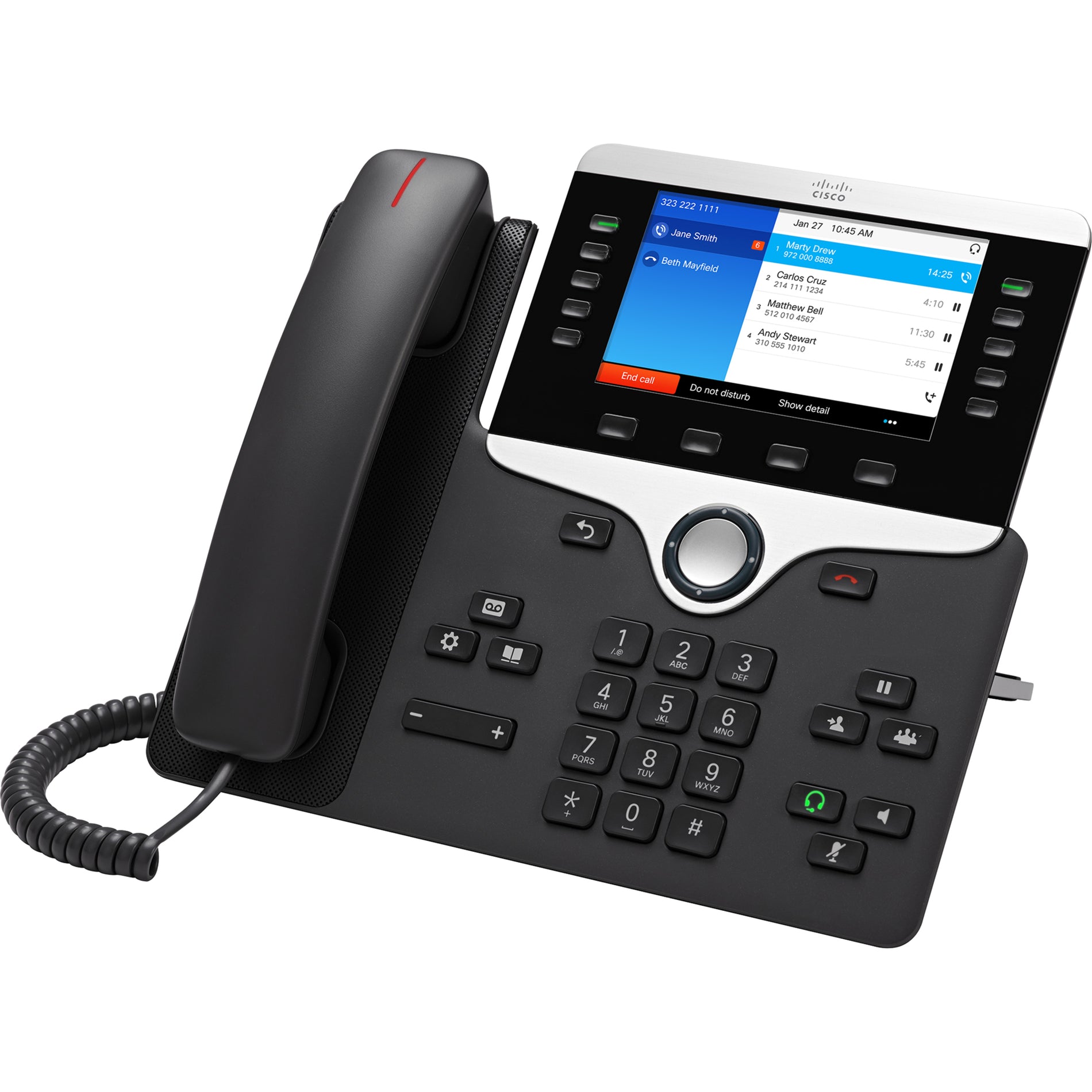Cisco CP-8841-3PCC-K9= IP Phone 8841, Color Display, Speakerphone, 5 Phone Lines