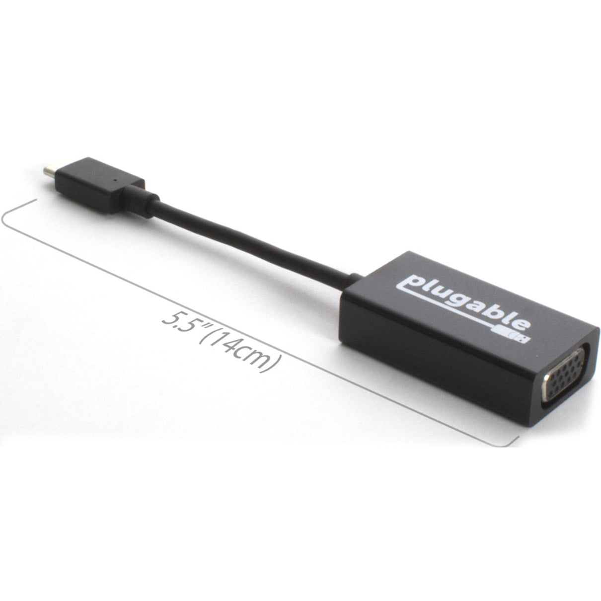 Plugable USBC-VGA USB 3.1 Type-C to VGA Adapter, Plug and Play, 1920 x 1200 Maximum Resolution Supported