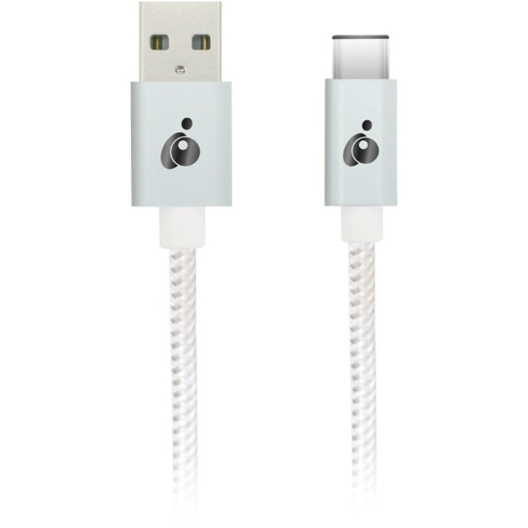 IOGEAR G2LU3CAM02-WT Charge & Sync Flip Pro USB-C to Reversible USB-A Cable 6.5ft., Tangle-free, Reversible