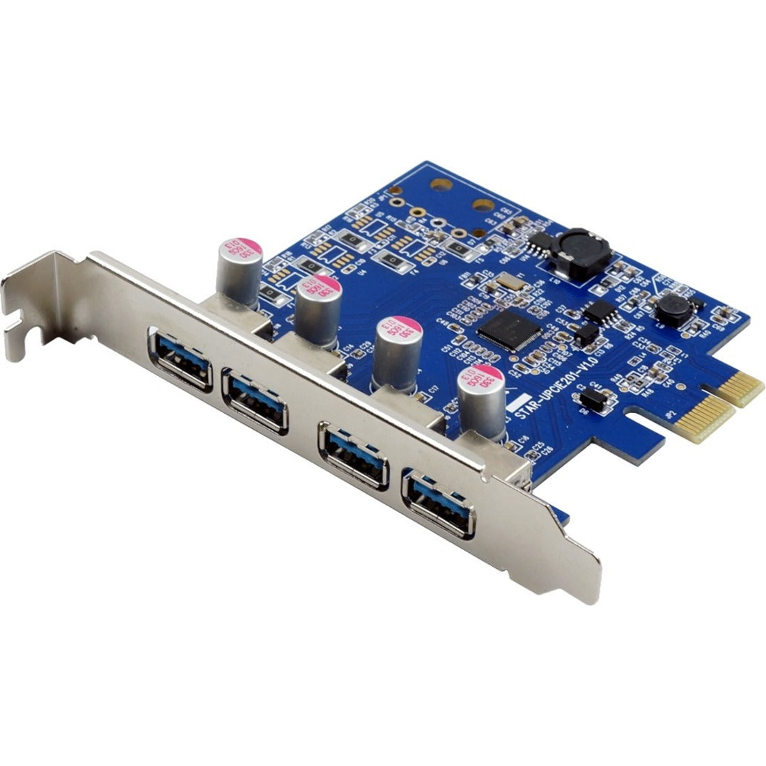 VisionTek 900870 Four Port USB 3.0 x1 PCIe Internal Card for PCs and Servers, Plug-in Card