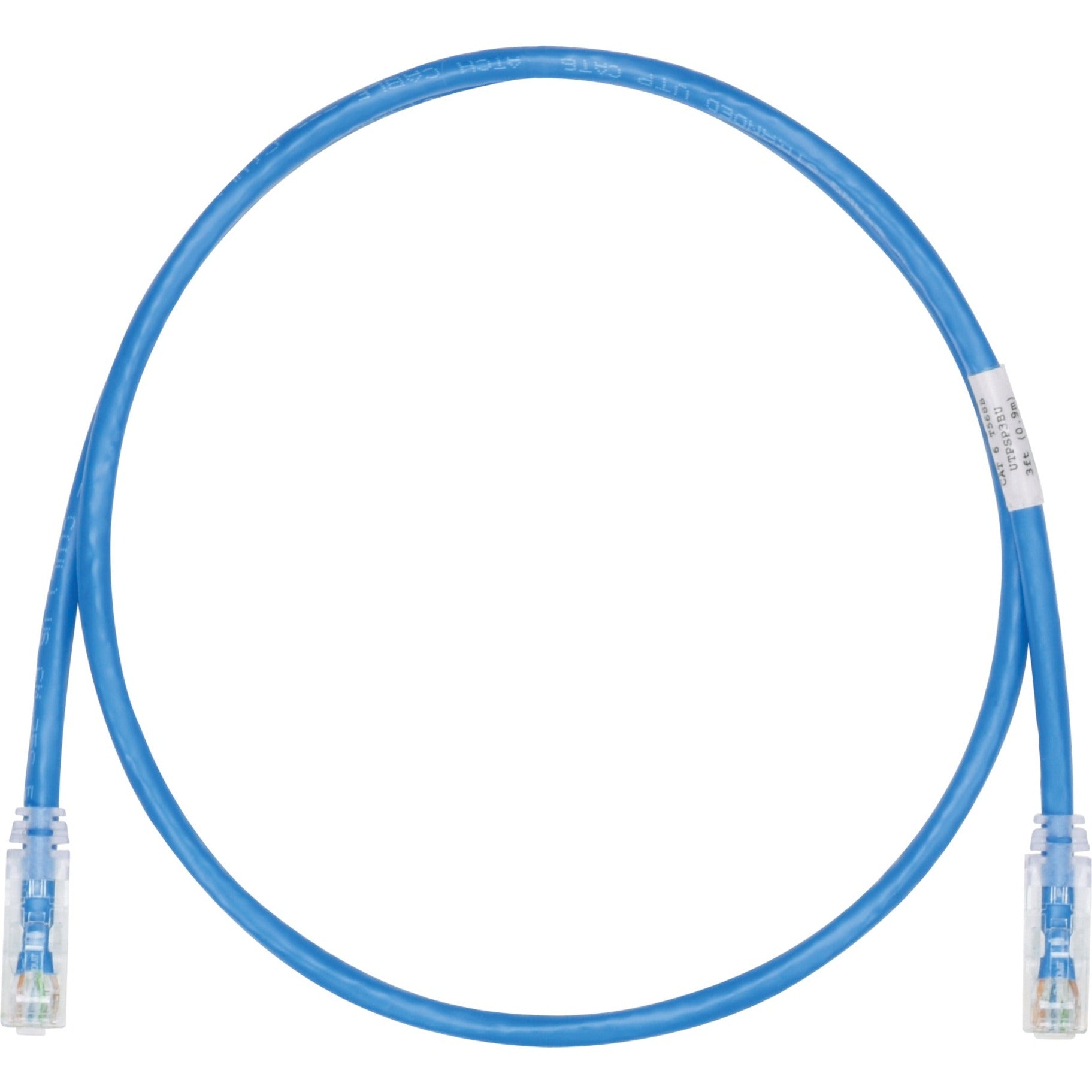Panduit UTPSP4BUY Cat.6 UTP Patch Network Cable, 4 ft, PoE+, Booted, RoHS Certified