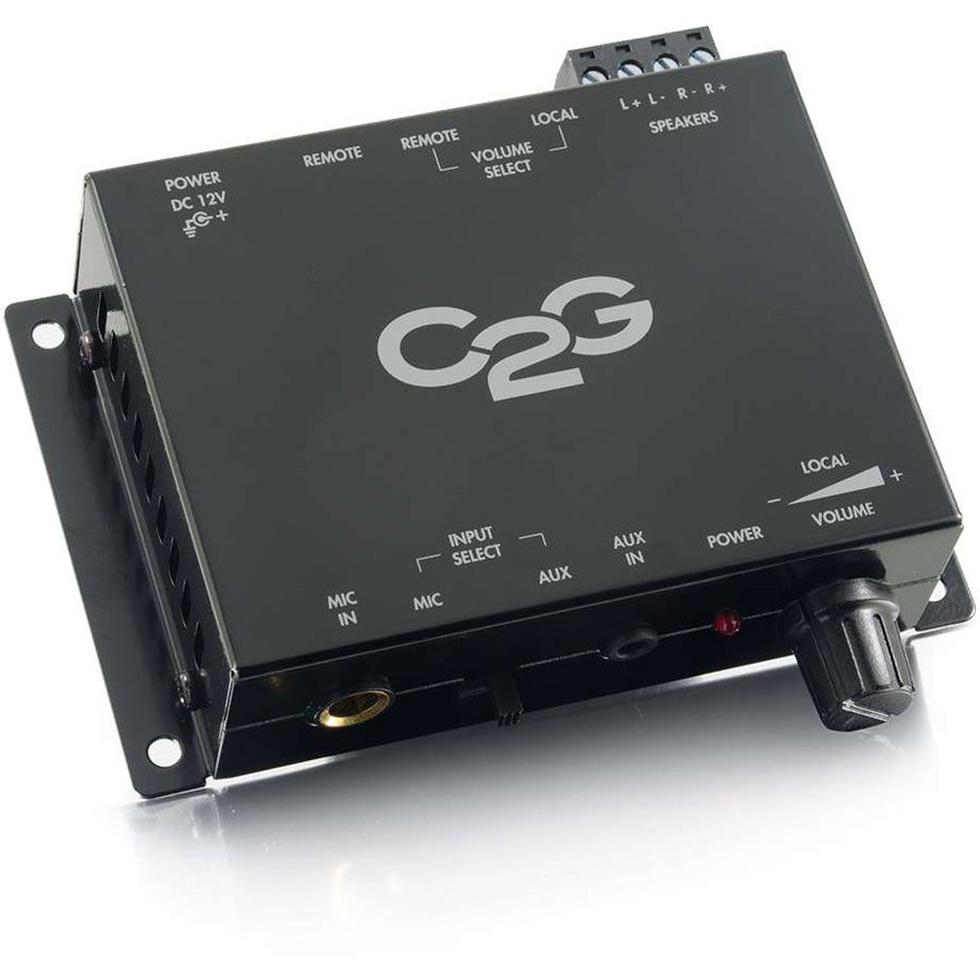 C2G 40914 Compact Amplifier With External Volume Control, 3 Year Limited Warranty, Taiwan Origin