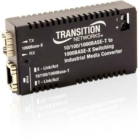Transition Networks M/GE-ISW-LC-01 Hardened Mini 10/100/1000 Bridging Media Converter, Multi-mode Fiber Supported