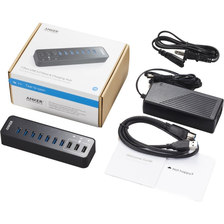 ANKER A7515111 USB 3.0 7-Port Data & Charging Hub, Expand Your USB Connectivity