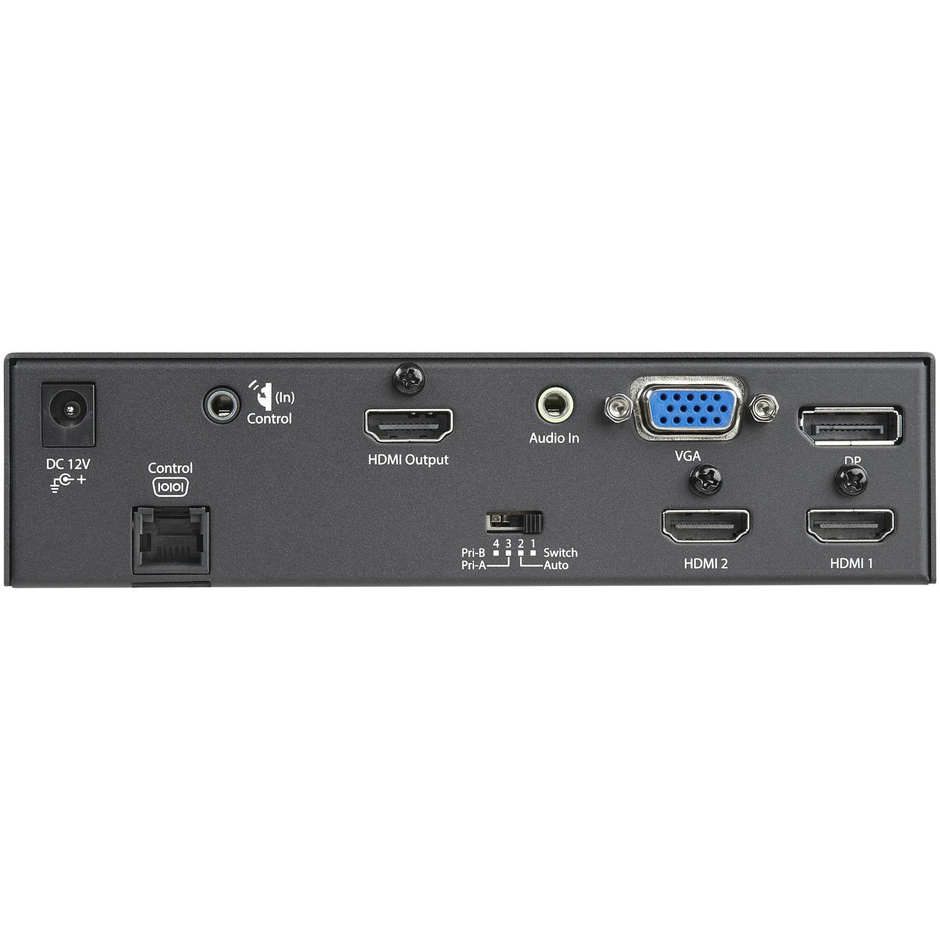 StarTech.com HDVGADP2HD Multi-Input to HDMI Converter Switch - 4K, Priority and Automatic Switch [Discontinued]