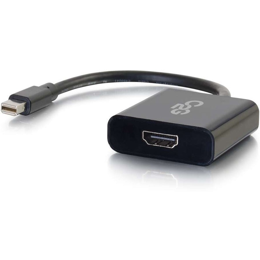 C2G 54307 Mini DisplayPort to HDMI Active Adapter Converter - Black, 4K Video Support