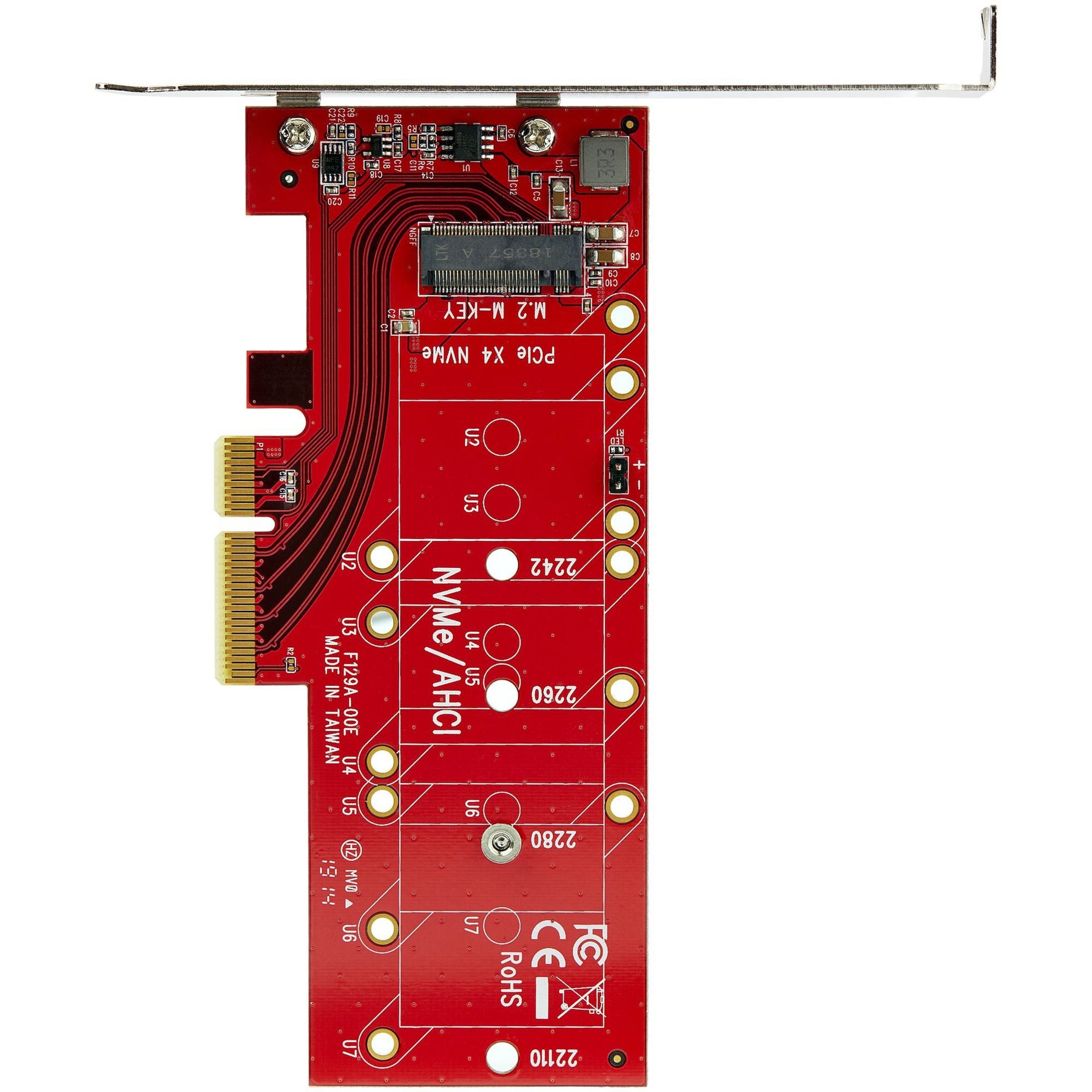 StarTech.com PEX4M2E1 x4 PCI Express to M.2 PCIe SSD Adapter - M.2 NVMe or ACHI Adapter Card, Easy SSD Installation