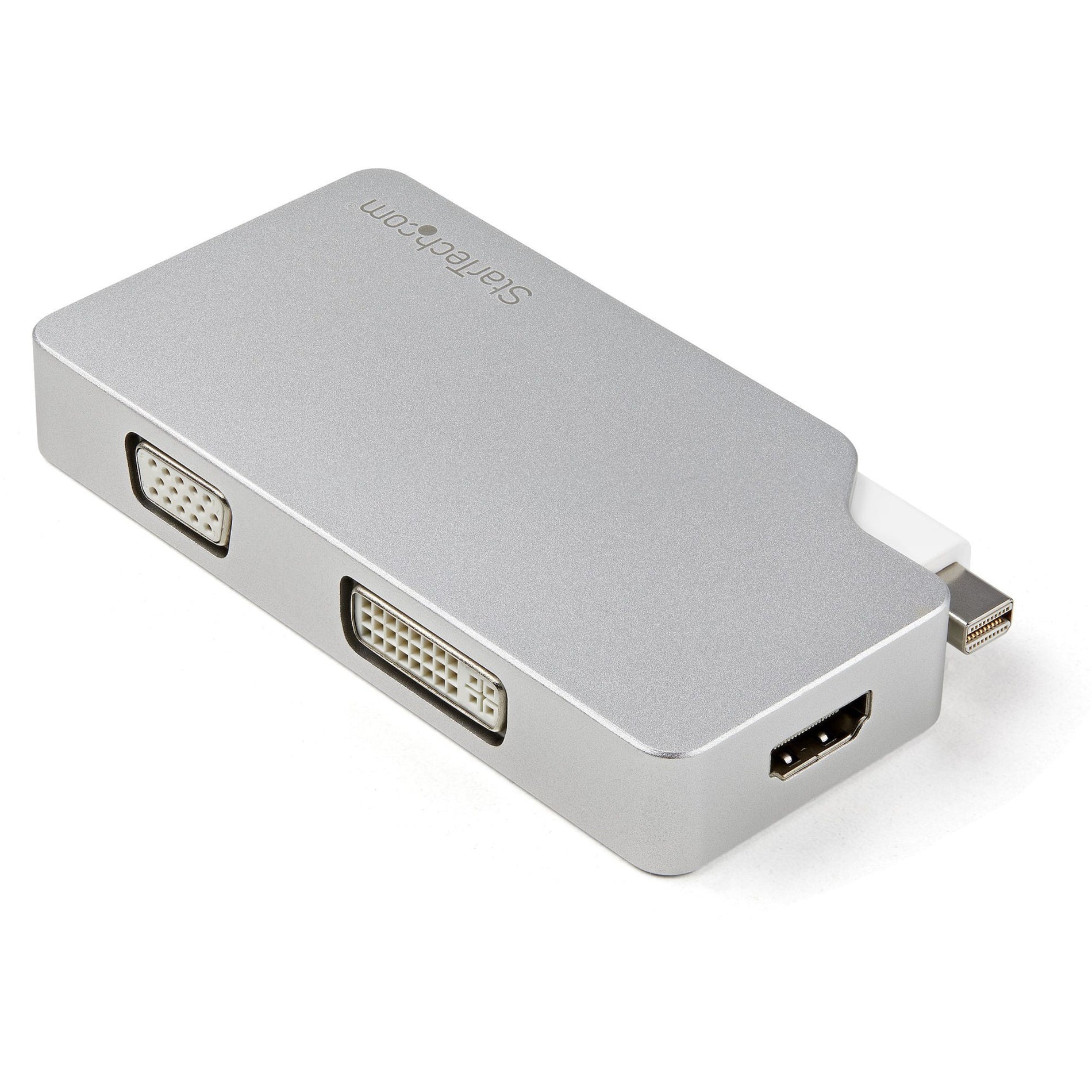 StarTech.com MDPVGDVHD4K Travel Audio/Video Adapter, 3-in-1 Mini DisplayPort to VGA, DVI or HDMI - 4K [Discontinued]