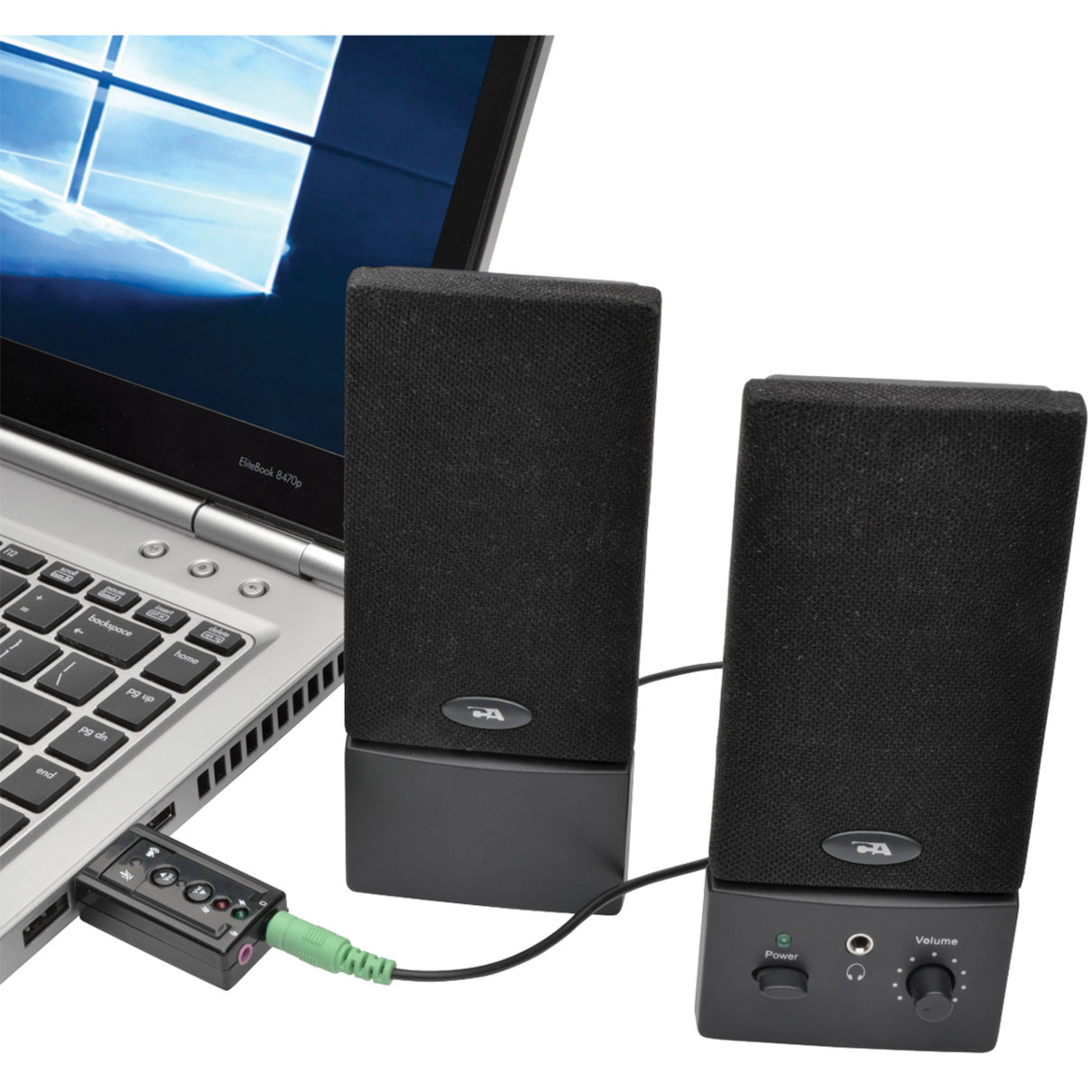 Tripp Lite U237-001 Virtual 7.1-Channel USB External Sound Card, Enhance Your Audio Experience