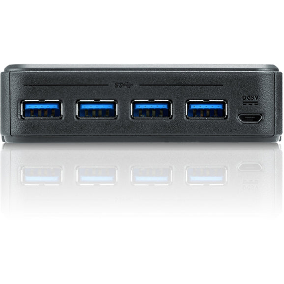 ATEN US234 2 x 4 USB 3.1 Gen1 Peripheral Sharing Switch, Easy USB Device Sharing for PC, Mac, and Linux