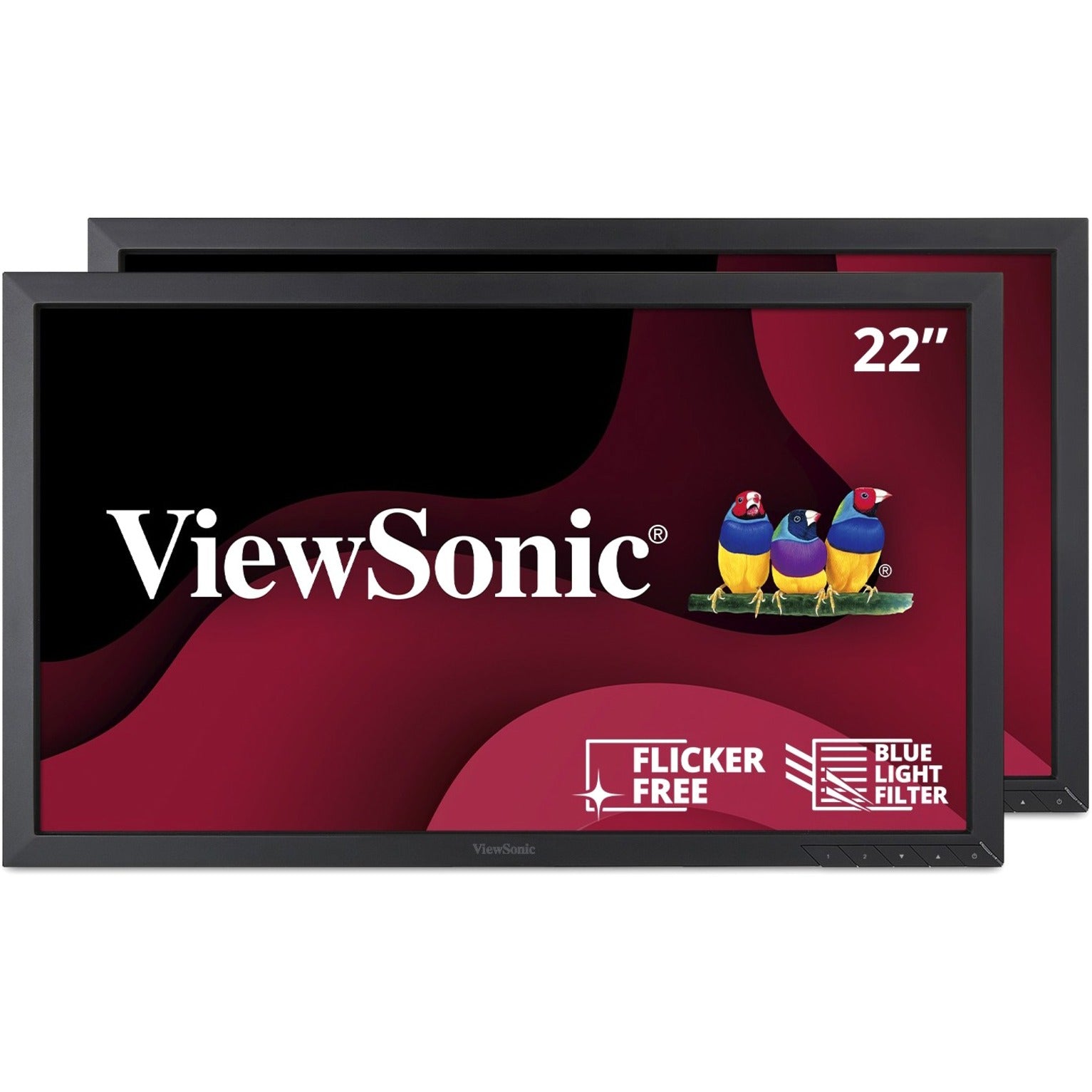 ViewSonic VA2252SM_H2 Value Dual Head LCD Monitor, Full HD, 22, 3000:1 Contrast Ratio