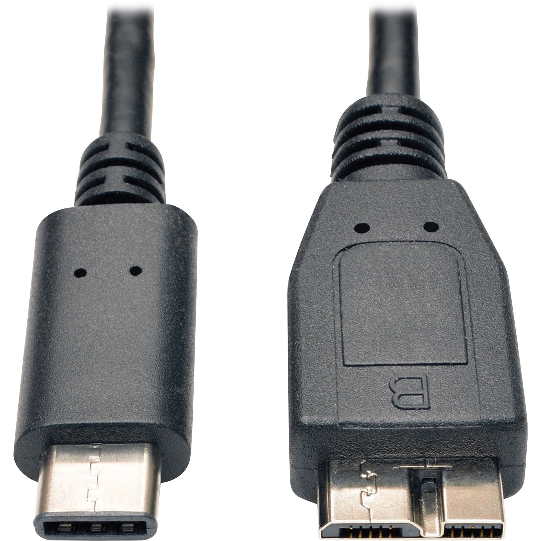 Tripp Lite U426-003-G2 USB 3.1 Gen 2 Cable, Type-C to USB 3.0 Micro-B, 3' L, Black, High-Speed Data Transfer