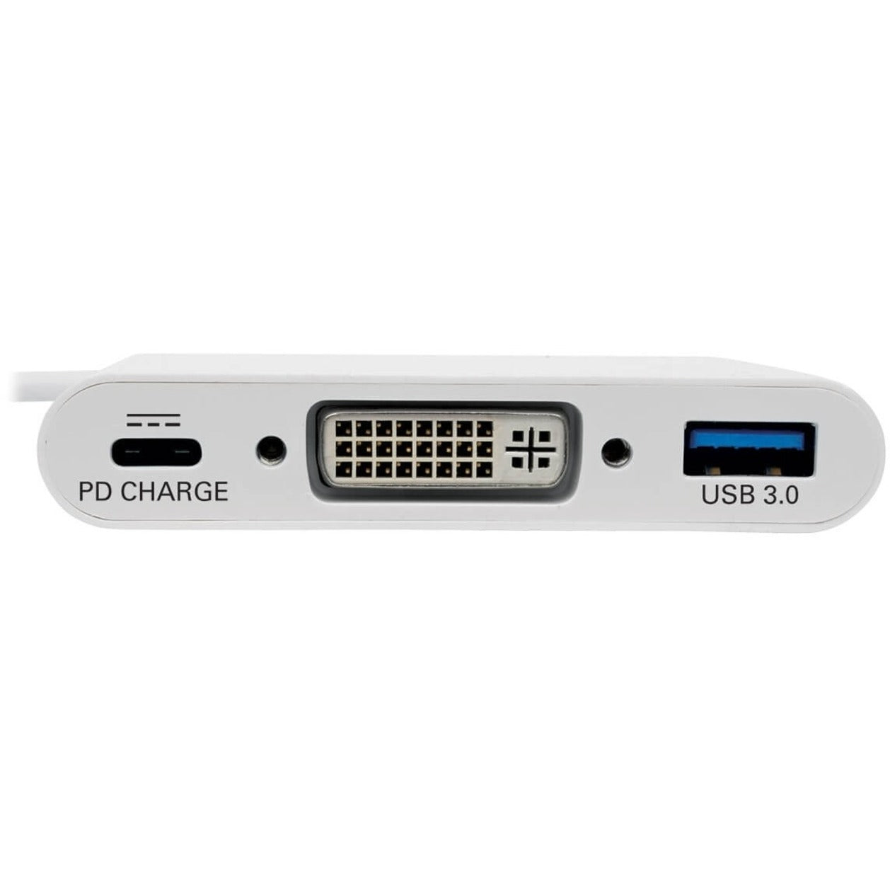 Tripp Lite U444-06N-DU-C USB-C to DVI Adapter, USB-A Hub and Charging Ports