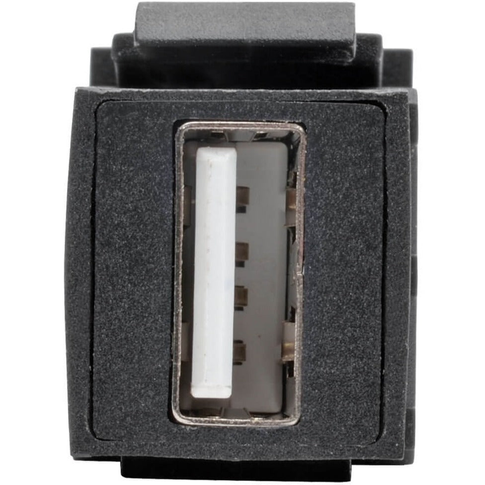 Tripp Lite U060-000-KP-BK USB 2.0 All-in-One Keystone/Panel Mount Coupler (F/F), Black