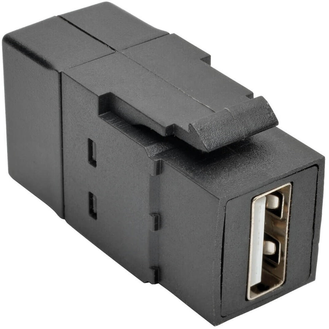 Tripp Lite U060-000-KP-BK USB 2.0 All-in-One Keystone/Panel Mount Coupler (F/F), Black