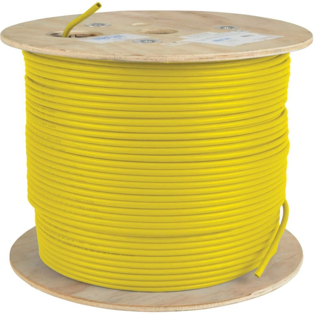 Tripp Lite N022-01K-YW Cat5e 350 MHz Bulk Solid-Core PVC Cable, Yellow, 1000 ft