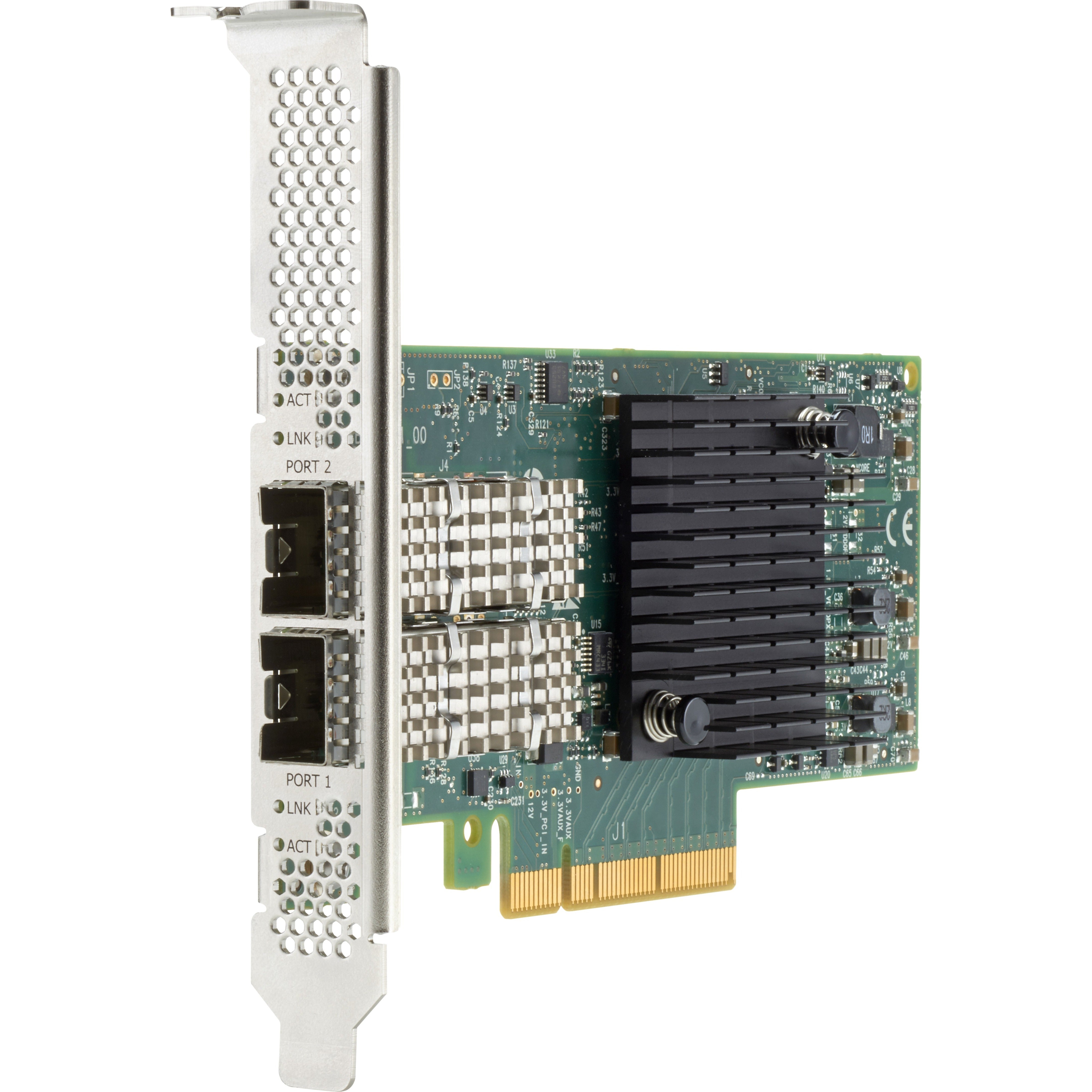HPE 817753-B21 Ethernet 10/25Gb 2-port 640SFP28 Adapter, PCI Express 3.0 x8, Optical Fiber