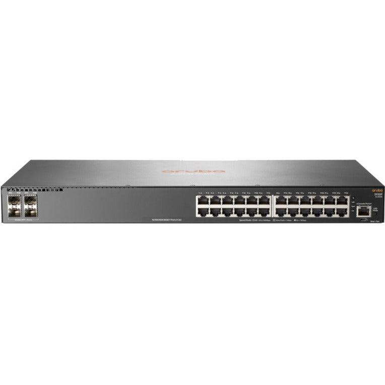 HPE Aruba 2930F 24G 4SFP+ Switch, Gigabit Ethernet, 10 Gigabit Ethernet, Lifetime Warranty