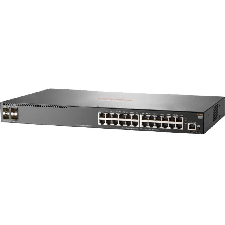 HPE Aruba 2930F 24G 4SFP+ Switch, Gigabit Ethernet, 10 Gigabit Ethernet, Lifetime Warranty